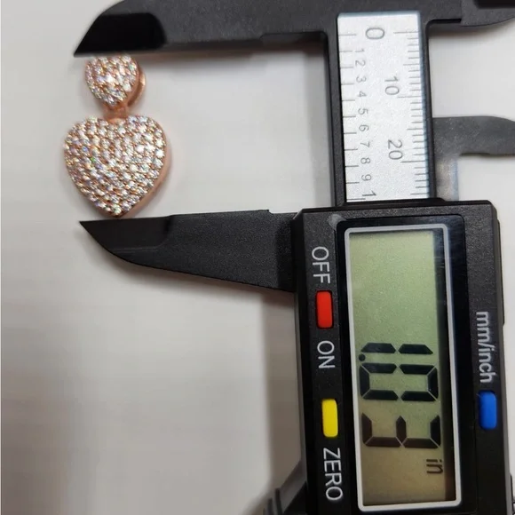 14K Heart urn pendant, VVS lab diamond GRA certified, cremation urn, diamond urn - Picture 4 of 6